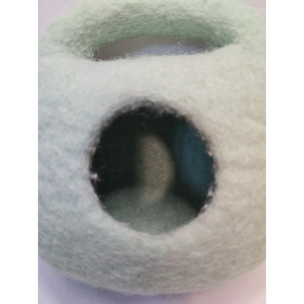 Lovevery Bunnies In a Felt Burrow Green Babbler Play Kit Montessori Toy